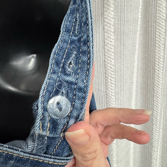 Hollister Blue Denim Mini Dress with Adjustable Straps‎ Size S - Picture 7 of 9